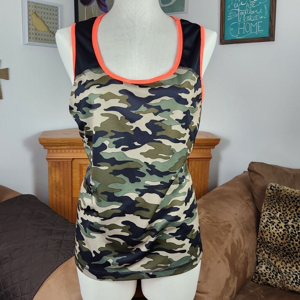 Zone Pro Womens Camo Activewear Tank Top 1X